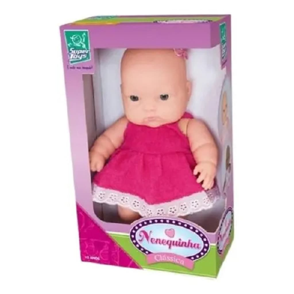 Boneca Articulada Nenezinha 10cm Super Toys - Plástico Certificado