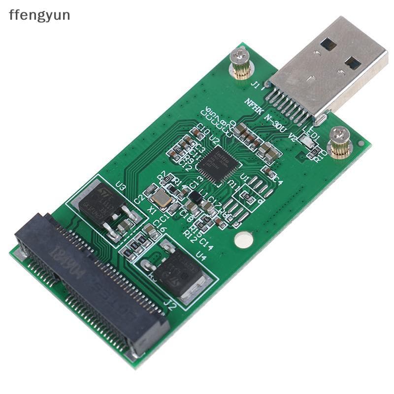 FFE 1Pc Mini USB 3.0 Para PCIE mSATA SSD Externo PCBA Conveter Placa Adaptadora F