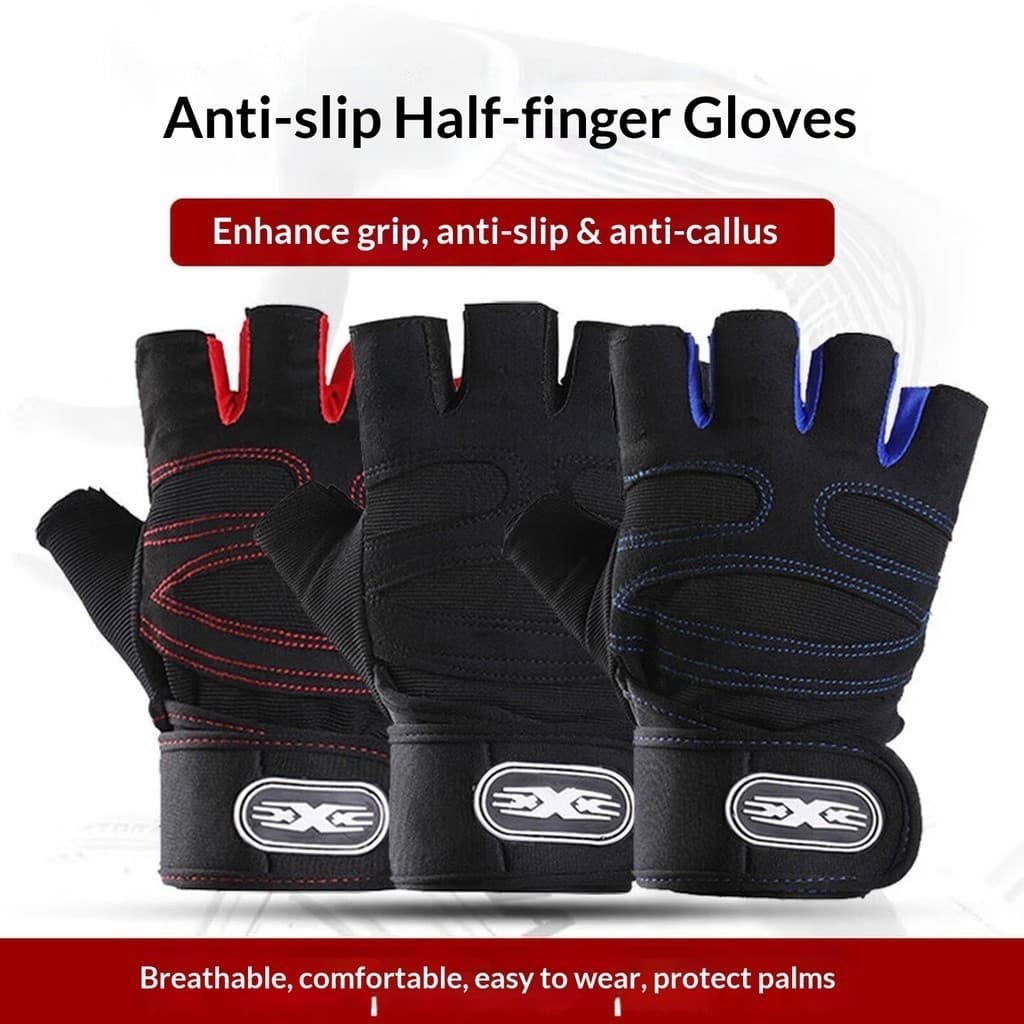 Luvas de fitness pulseiras integradas luvas de fitness das mulheres dos homens halteres barras horizontais proteção de t