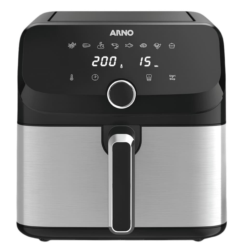 Fritadeira Airfryer Mega Digital Arno AFD7 Sem Óleo 7,5L 1700W