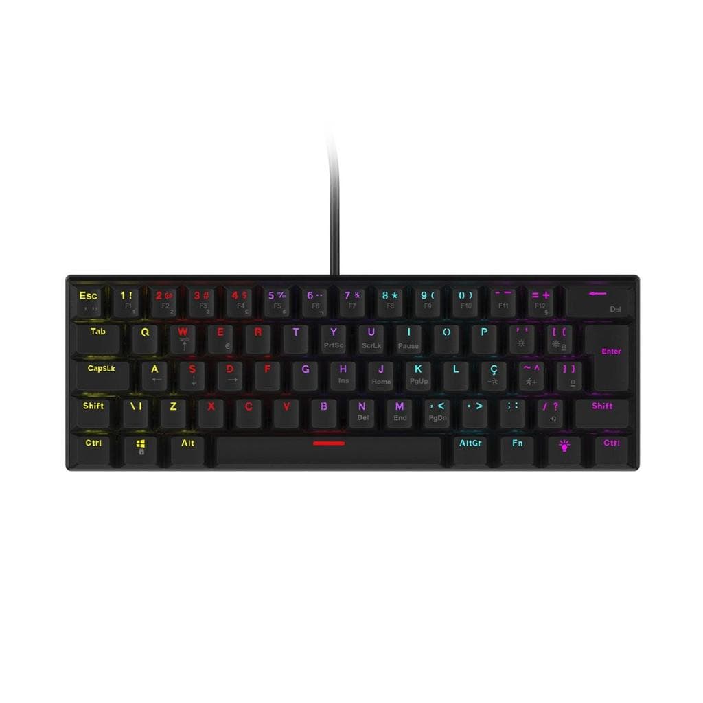 Teclado Mecânico 60% Anihi Black Switch Blue – Vinik