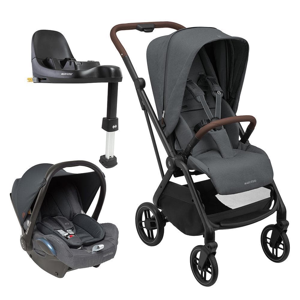 Carrinho de Bebê TS Leona² Bebê Conforto Cabriofix Isofix Maxi Cosi Graphite