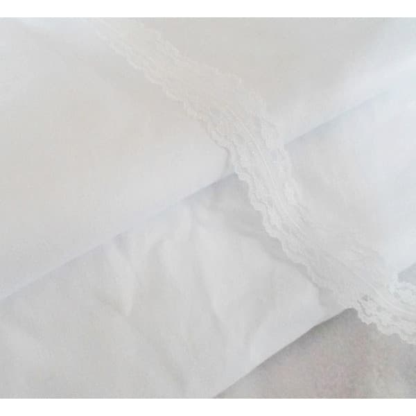 Tecido de algodão puro tecido doméstico branco fazendo sarja de tecido/tecido de bebê Patchwork artesanal faça você mesm