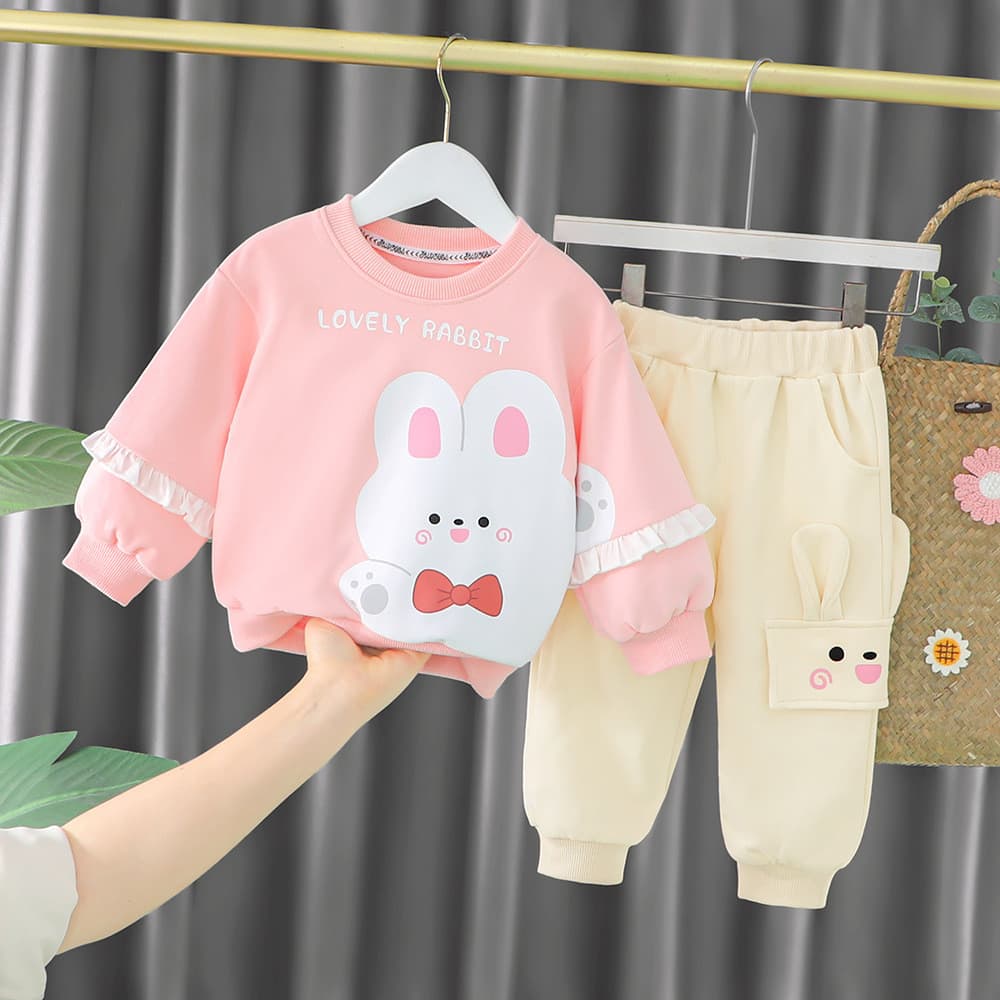 Bebê menina primavera roupas de um ano de idade roupas de bebê dividir primavera outono terno meninas moletom terno de d