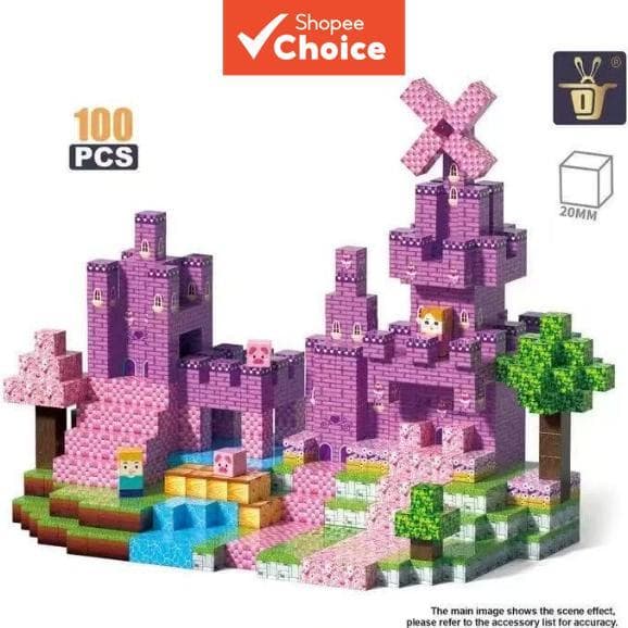 Blocos Magnéticos de Montar Infantil - Brinquedos Educativos - Criativos - Blocos Magnéticos Educativos, Brinquedos para