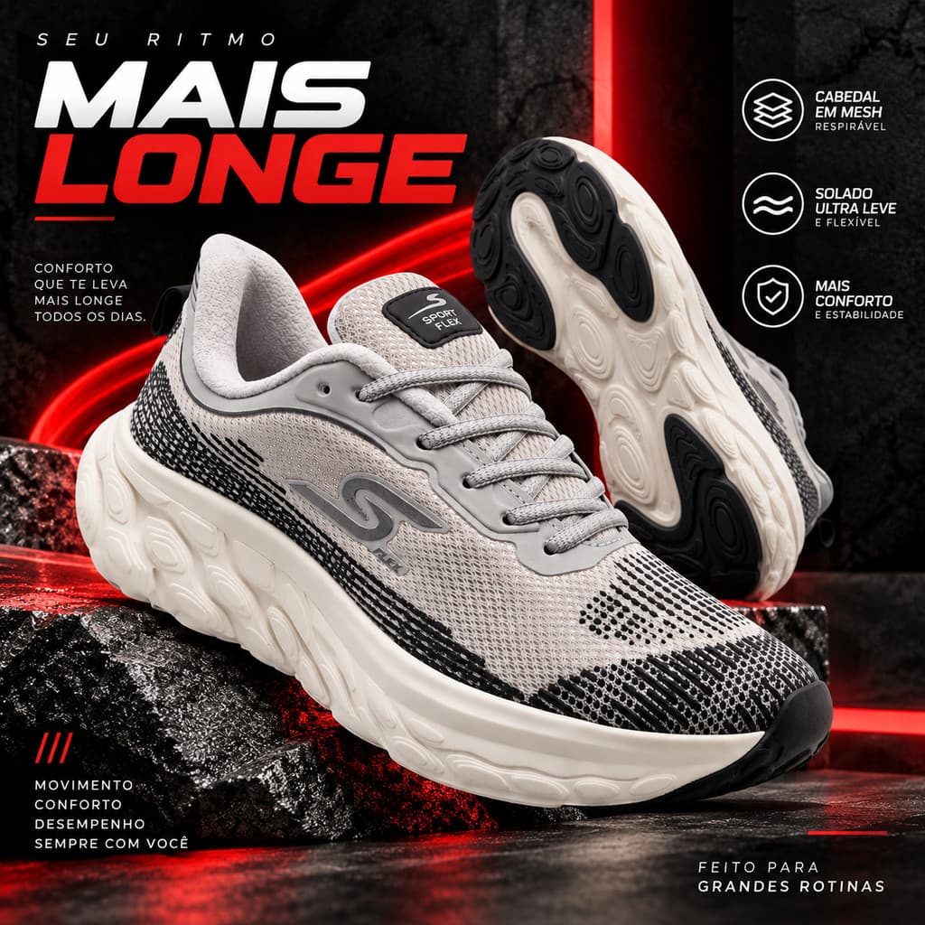 Tênis Masculino de Caminhada Academia Moderno Tenis Esportivo