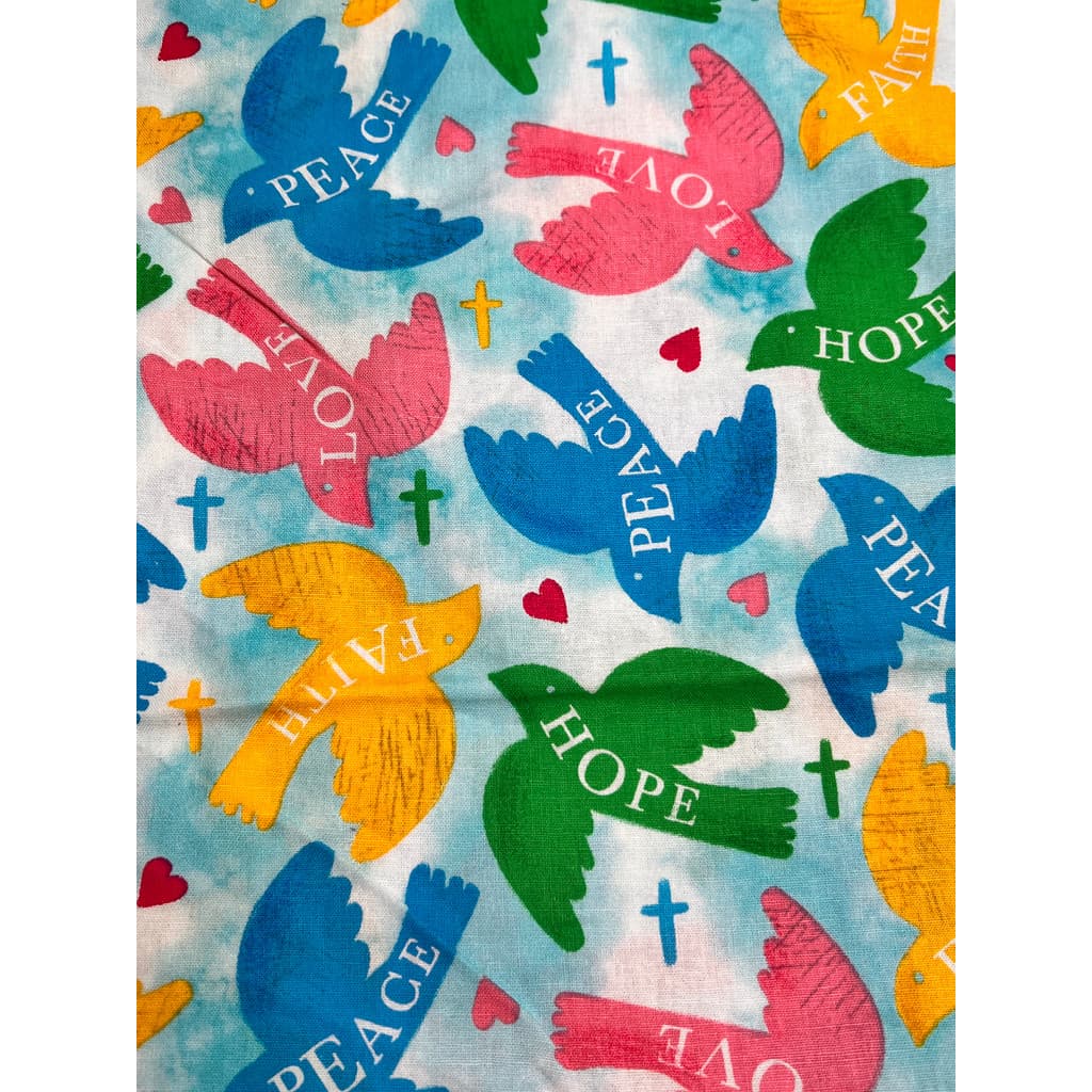 Pombo da paz comércio exterior 20 tecido de algodão liso feito à mão faça você mesmo Patchwork roupas de bebê tecido