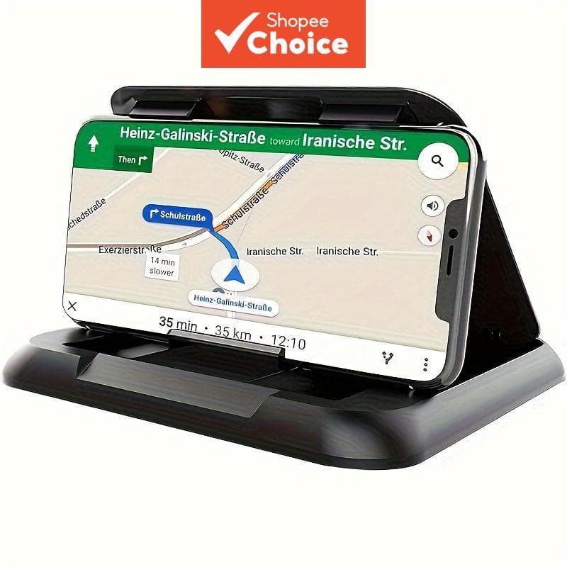 Suporte de celular de silicone para carro, almofada antiderrapante adesiva para painel, suporte universal para navegação