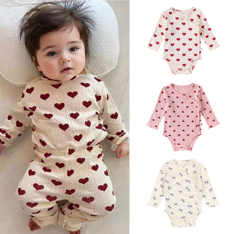 Roupas de bebê menina bebê primavera verão estilo roupas de bebê uma classe algodão terno de duas peças recém-nascido Ou