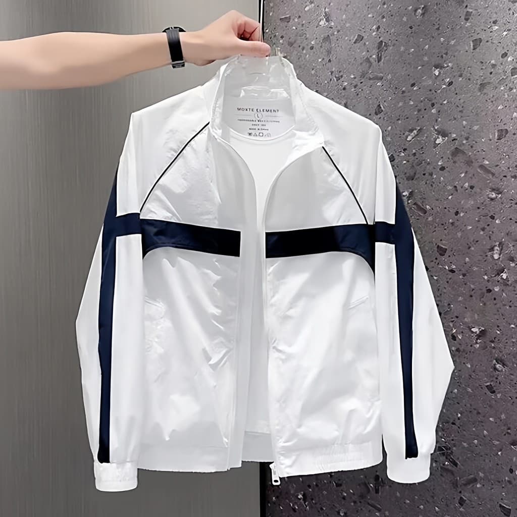 Produtos europeus moda gola jaqueta masculina solta rua Wear Design primavera jaqueta masculina bonito jaqueta esportiva