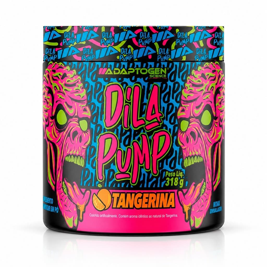 Suplemento Pré-Treino Dila Pump Tangerina 318g Adaptogen Science