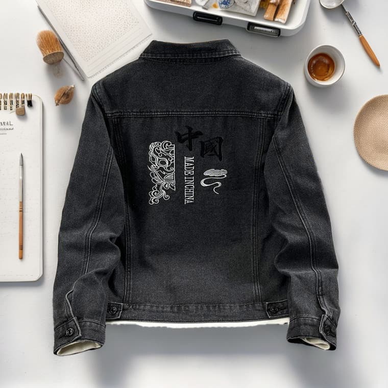 Primavera outono novo estilo All-Match denim jaqueta masculina na moda denim jaqueta adolescente estudante jaqueta jeans