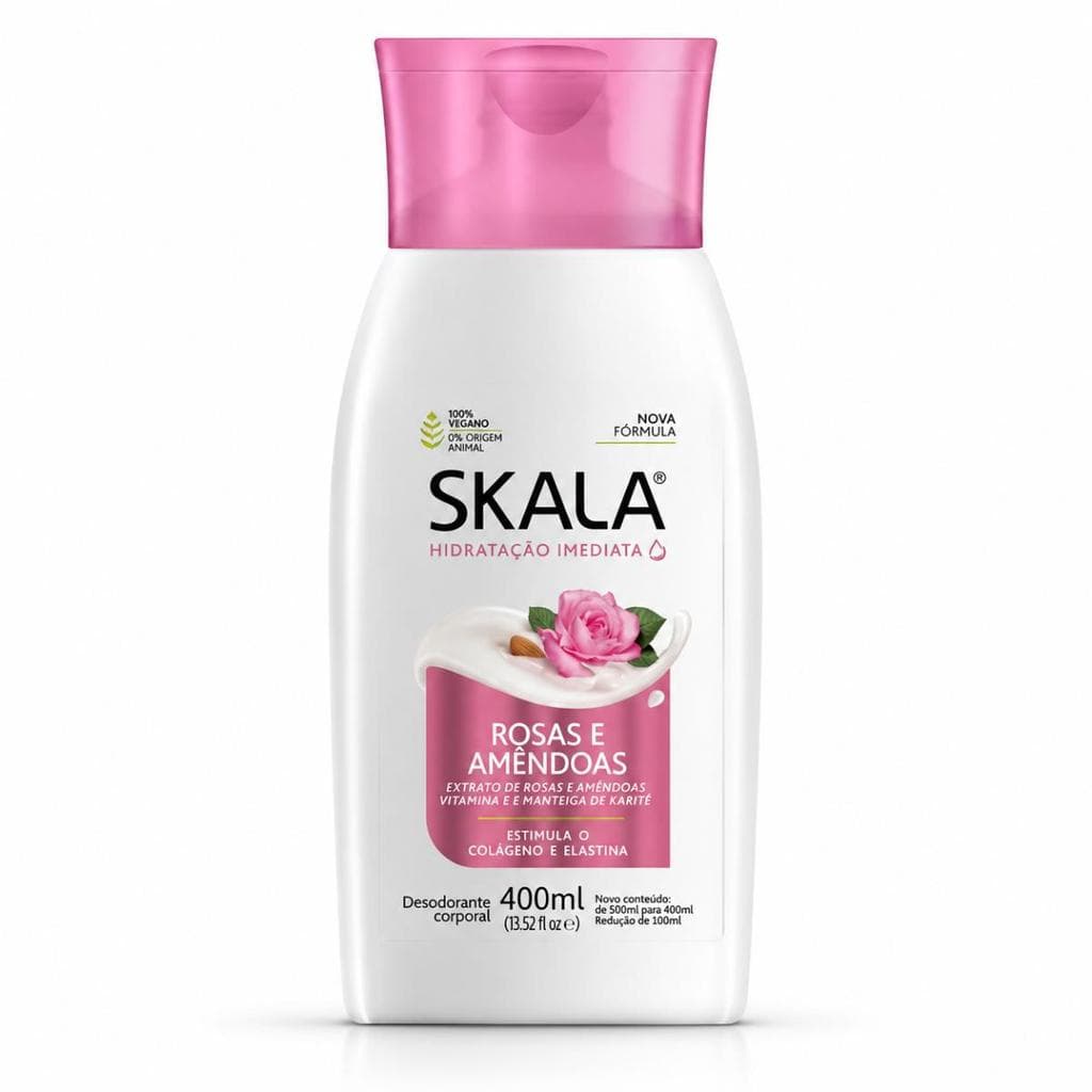 Hidratante Corporal Skala Hidratação Imediata Rosas e Amêndoas 400ml