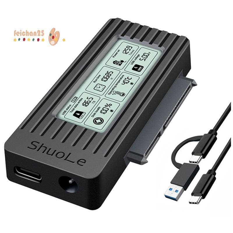 [Fast F] Cabo Conversor Adaptador USB C Para SATA USB3.2 Gen1 Externo De Disco Rígido SSD HDD De 2,5/3,5 Polegadas