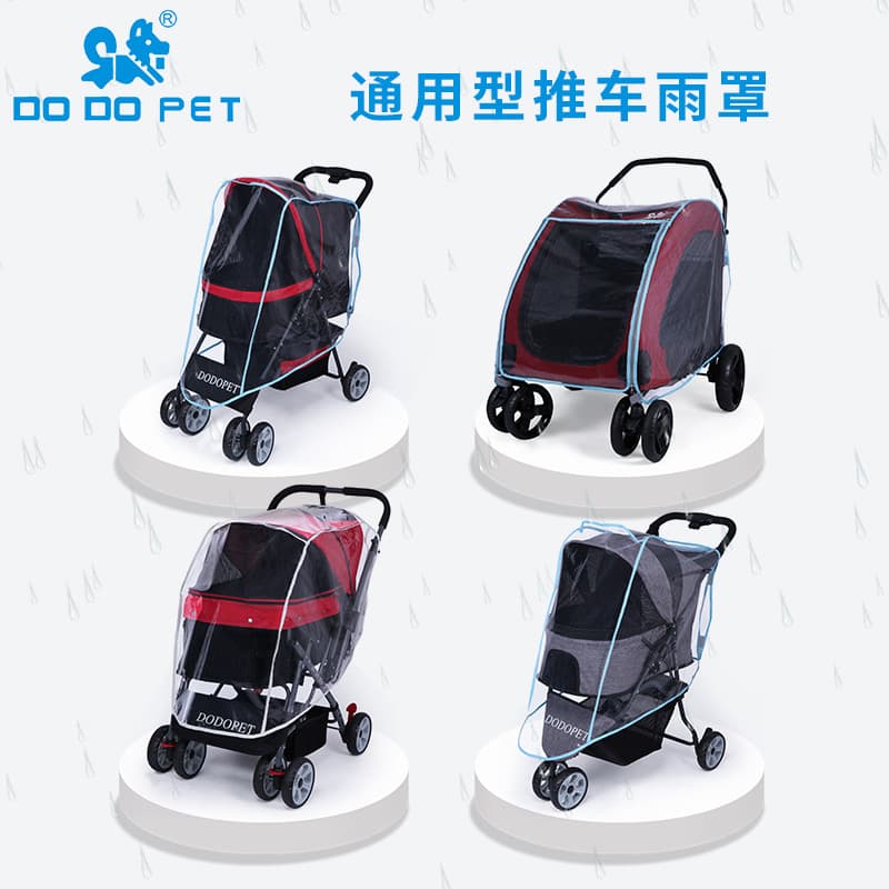 DODOPET Capa de chuva para carrinho de estimação Capa de chuva para carrinho de bebê Capa de chuva para carrinho de bebê