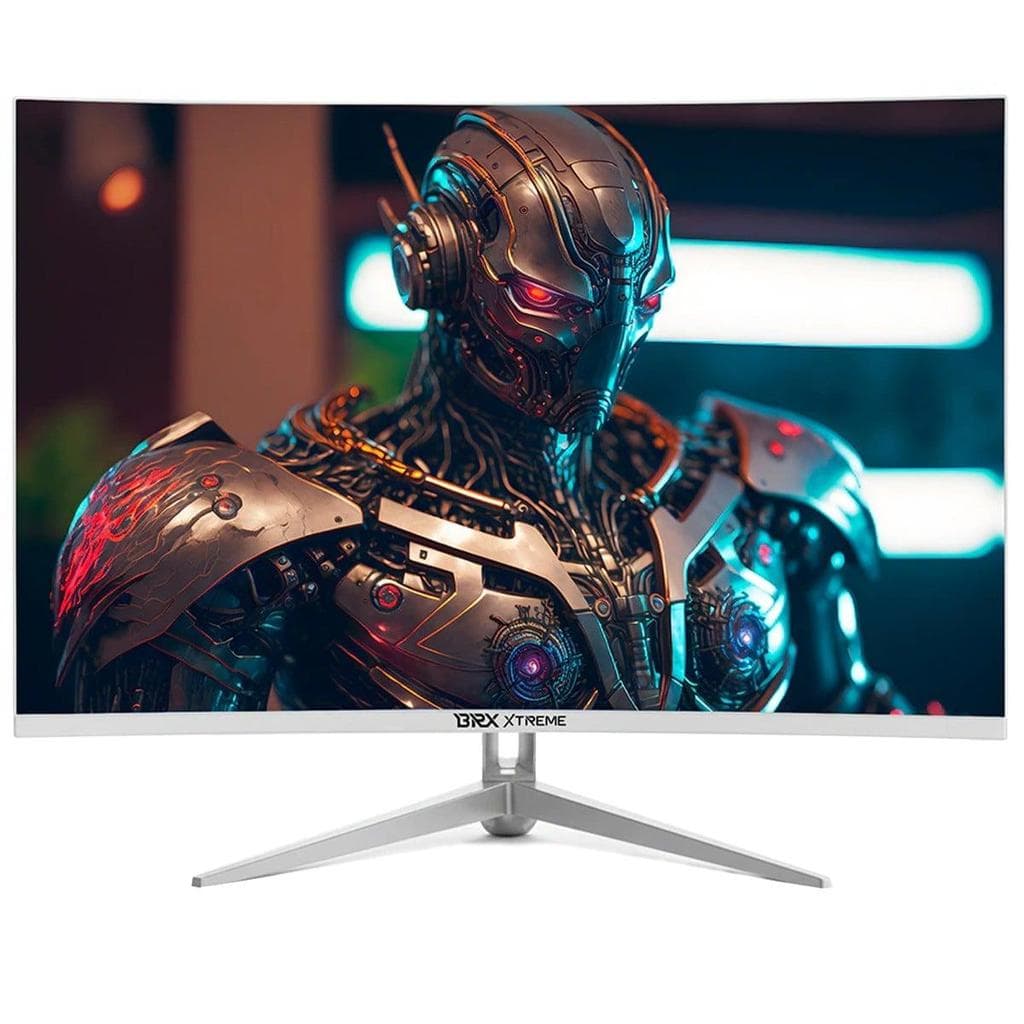 Monitor Gamer BRX Xtreme, 32 Pol, Curvo, Full HD, 240Hz, 2ms, VA, HDMI/DP, Branco, MCBRXX32W24H