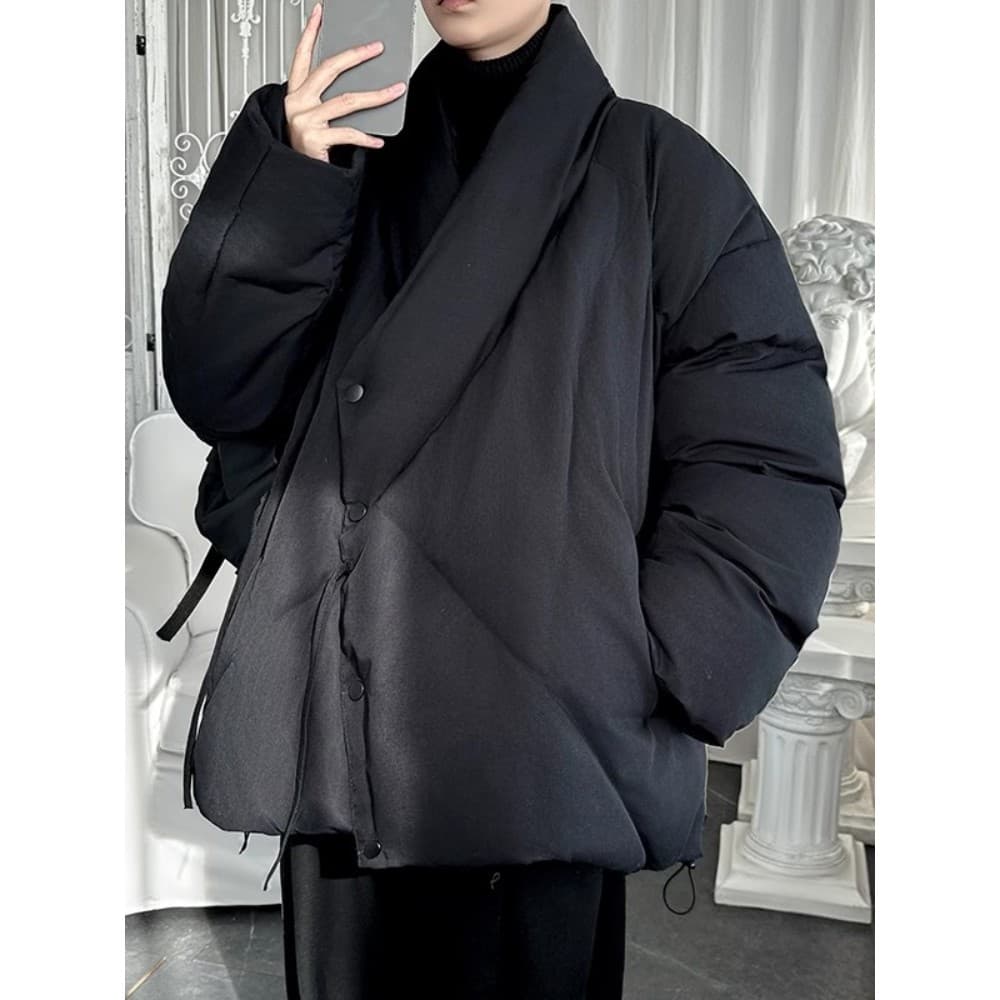 Jaqueta acolchoada masculina estilo inverno jaqueta de pão espessada jaqueta acolchoada casaco Street Wear novo estilo c