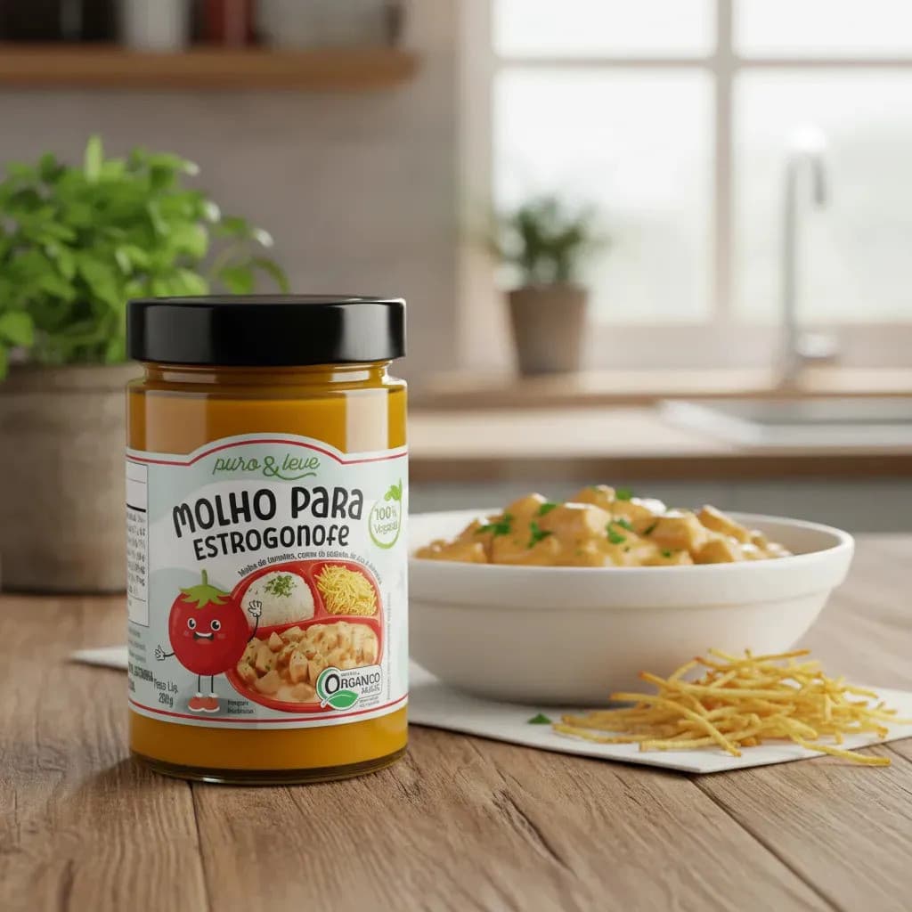 Base Para Estrogonofe Saudável 200g Puro e Leve - Sem Laticínios P/ Almoço Prático E Fit