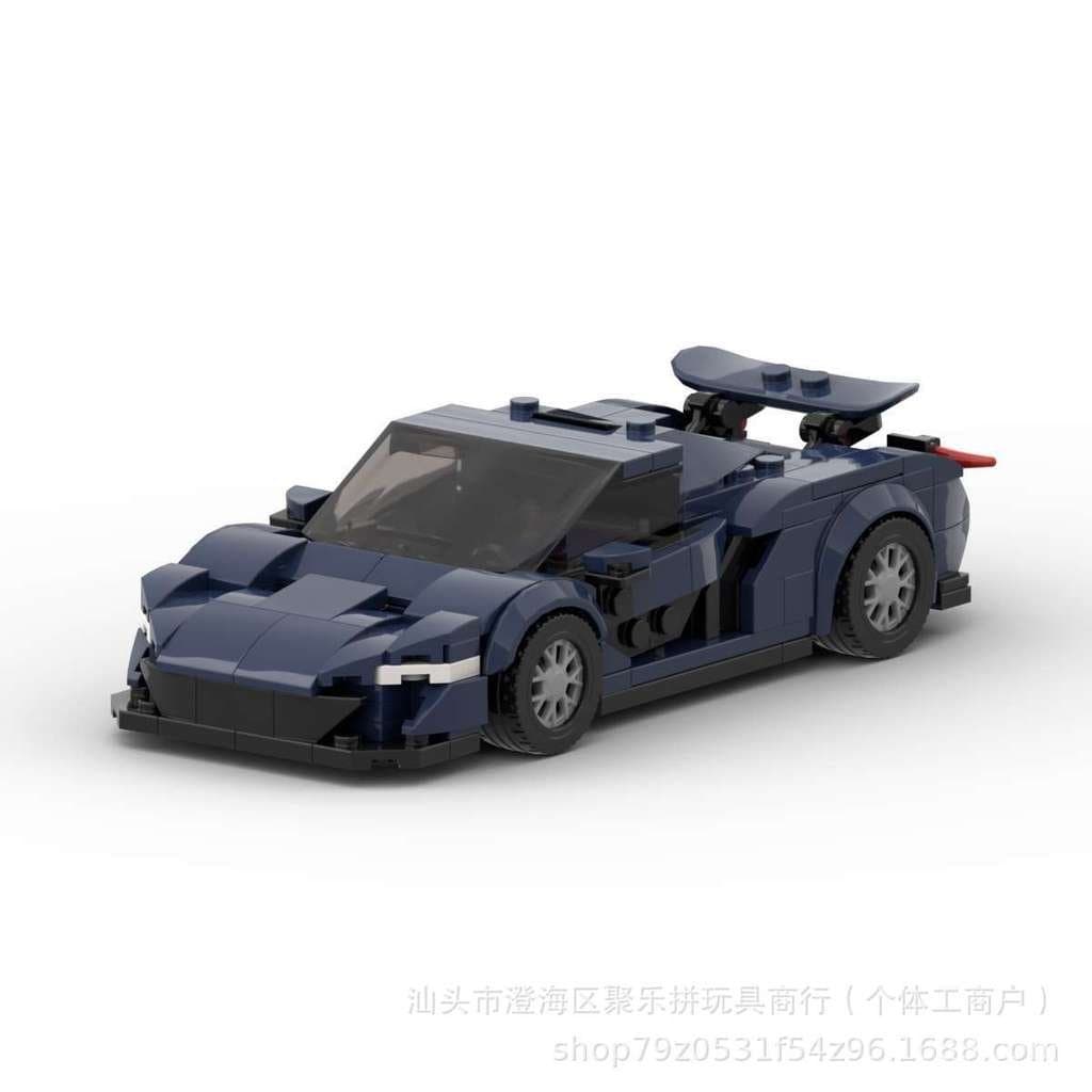 Blocos de montar MOC compatíveis com LEGO 59932 McLaren P1 Speed, carro de 8 grelhas, brinquedo de montar nacional para 