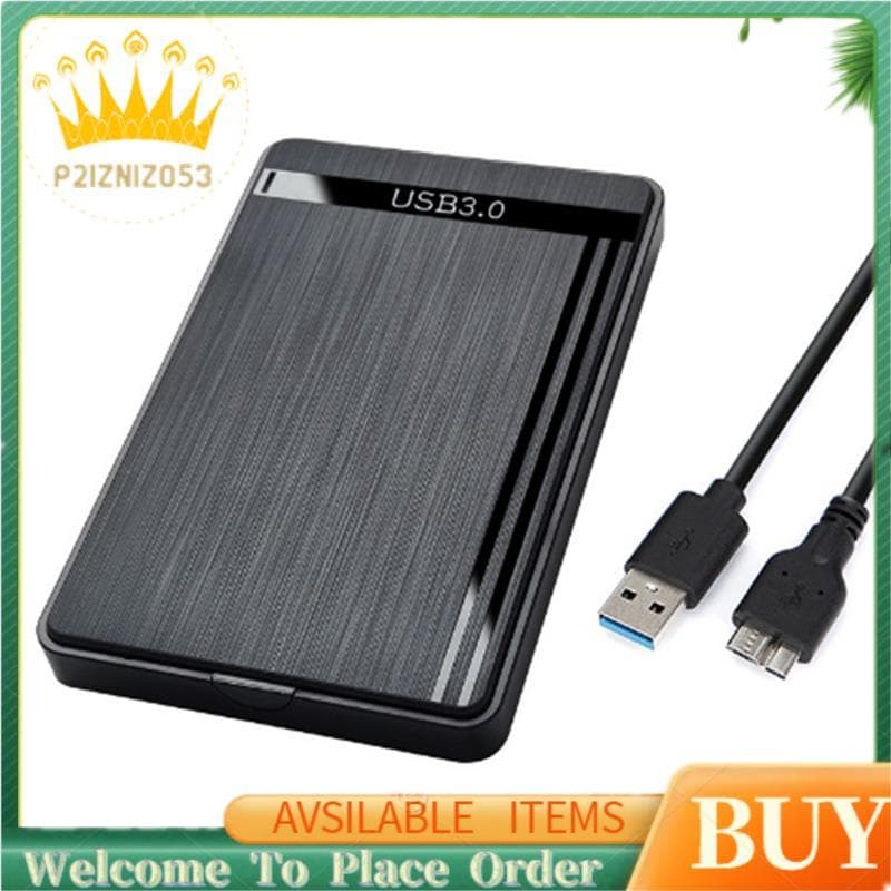 Caixa HDD De Armazenamento Externo USB3.0 Gabinete SATA De 2.5 " Para Capas De Disco Rígido Móvel SSD Com Cabo USB3.0
