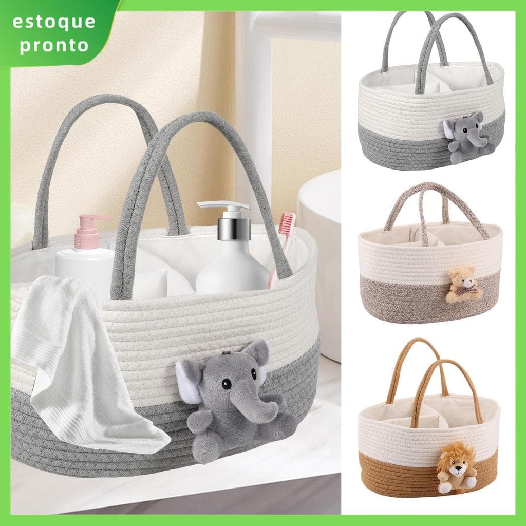 Organizador De Fraldas Bonito , Caddy De Bebê De Grande Capacidade Com Alça Resistente Para Recém-Nascidos SHOPSKC3180