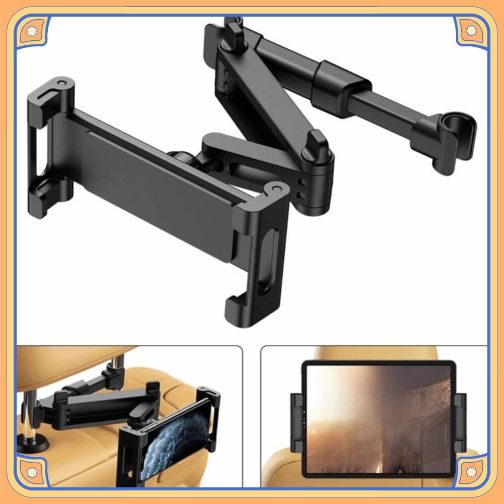 Suporte Para Carro , Banco Traseiro 360 ° Giratório Do Telefone Extensível Da Montagem Encosto De Cabeça De 14 ~ 26cm