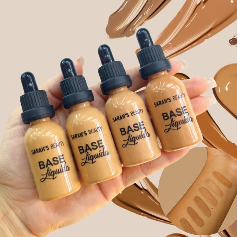 Base liquida alta cobertura Sarah Beauty Cobertura Natural
