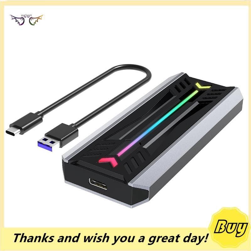 Gabinete SSD Externo NVME M2 M . 2 NGFF , Protocolo Duplo , Caixa De Unidade De Estado Sólido , Suporta 2230/2242/2260/2