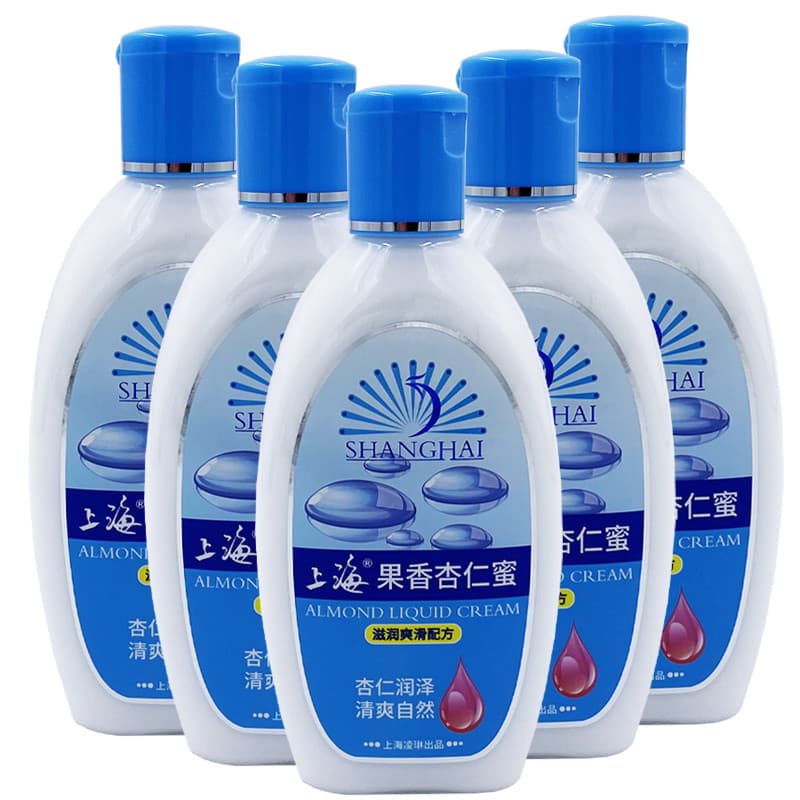 5 garrafas Shanghai Fruity Amêndoa Mel 165g Loção Hidratante Suave Loção Corporal Hidratante Corporal Loção Corpor