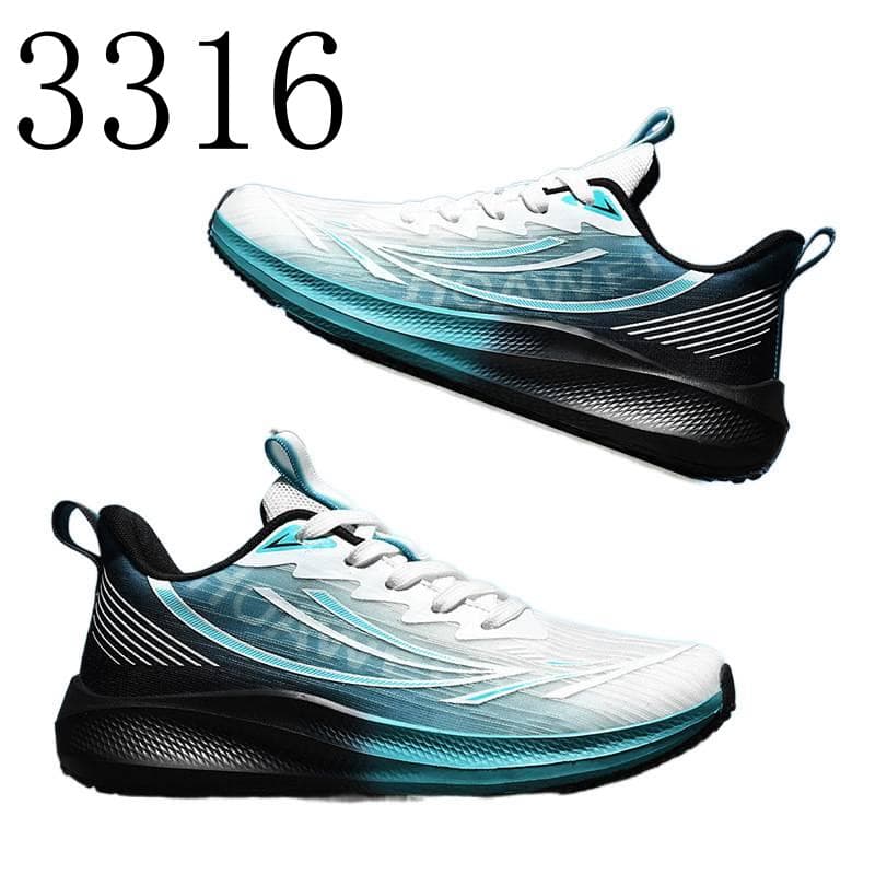 Tênis de corrida masculino respirável malha superfície absorção choque sapatos esportivos treinamento tênis 3316