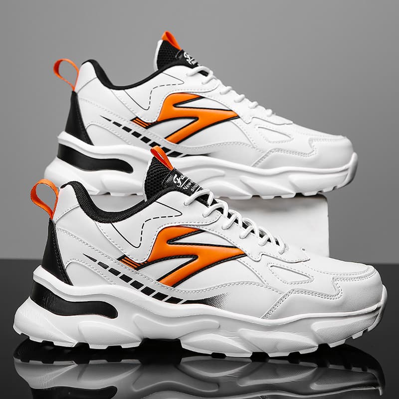 Masculino elegante confortável respirável simples All-Match calçados esportivos sapatos casuais