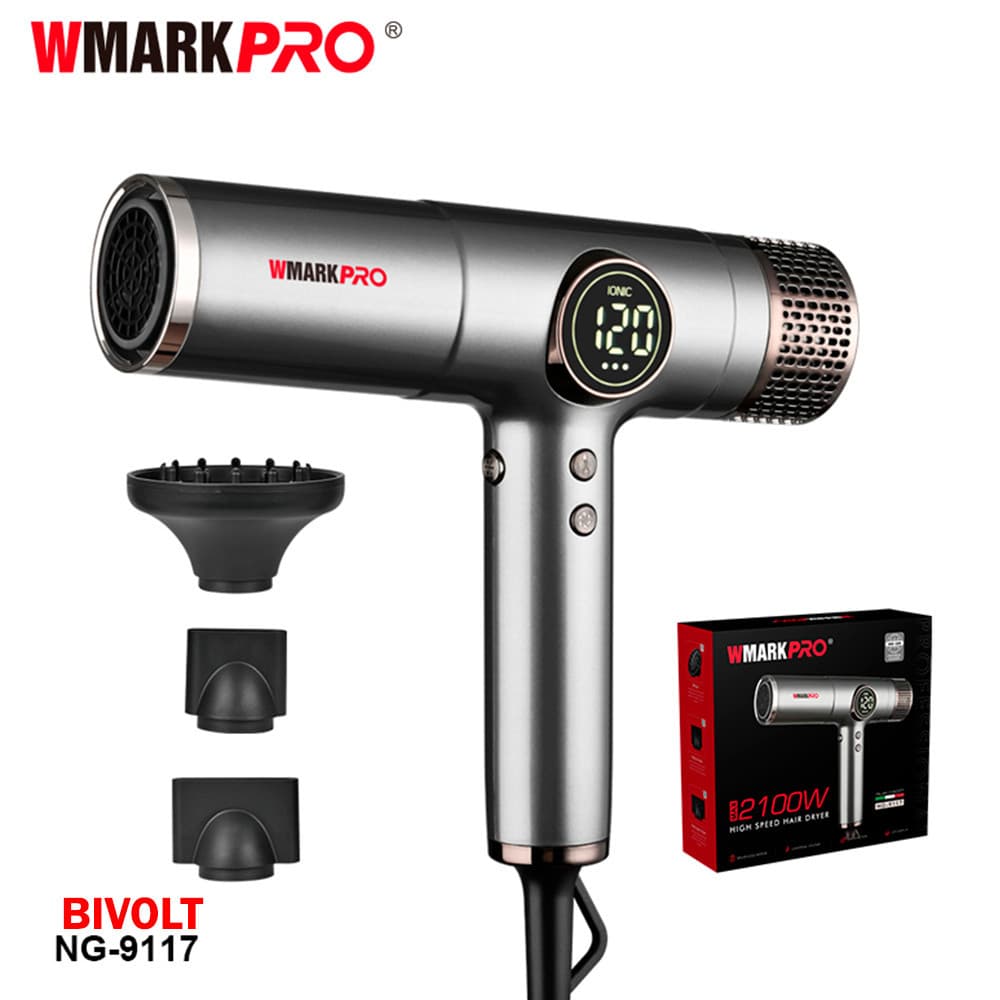 WMARK PRO Secador NG 9117 Max 2100W Alta Velocidade BLDC Profissional