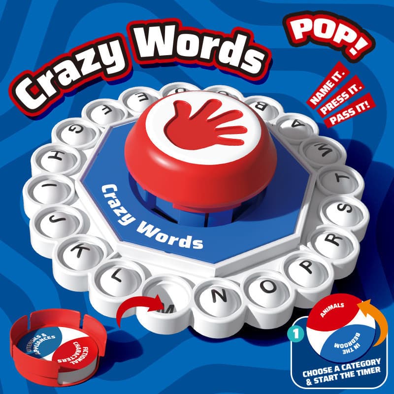 Crazy Letter Word Press Jogo de tabuleiro de xadrez [Brinquedos educativos de interação pai-filho] Jogo de festa familia