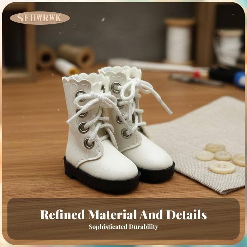 [Fhwrwk] Botas De Boneca Em Miniatura Calçados De Moda Versáteis Para Bonecas Articuladas Acessório De Designer De Roupa