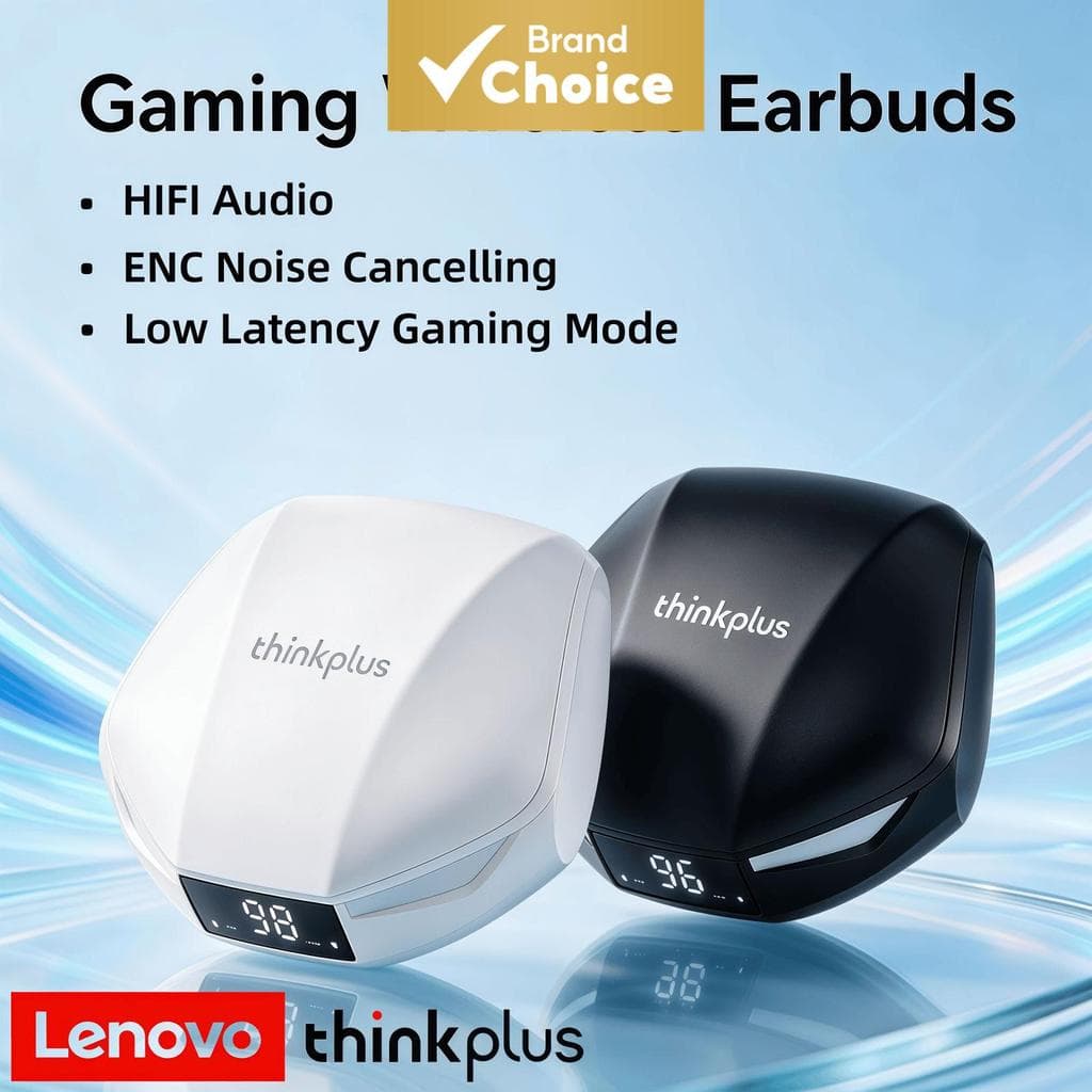Lenovo XT53 Fones De Ouvido Sem Fio Bluetooth 5.4 Fone Para Jogos Reunião On-Line De Negócios Com Som HiFi ENC Redução D