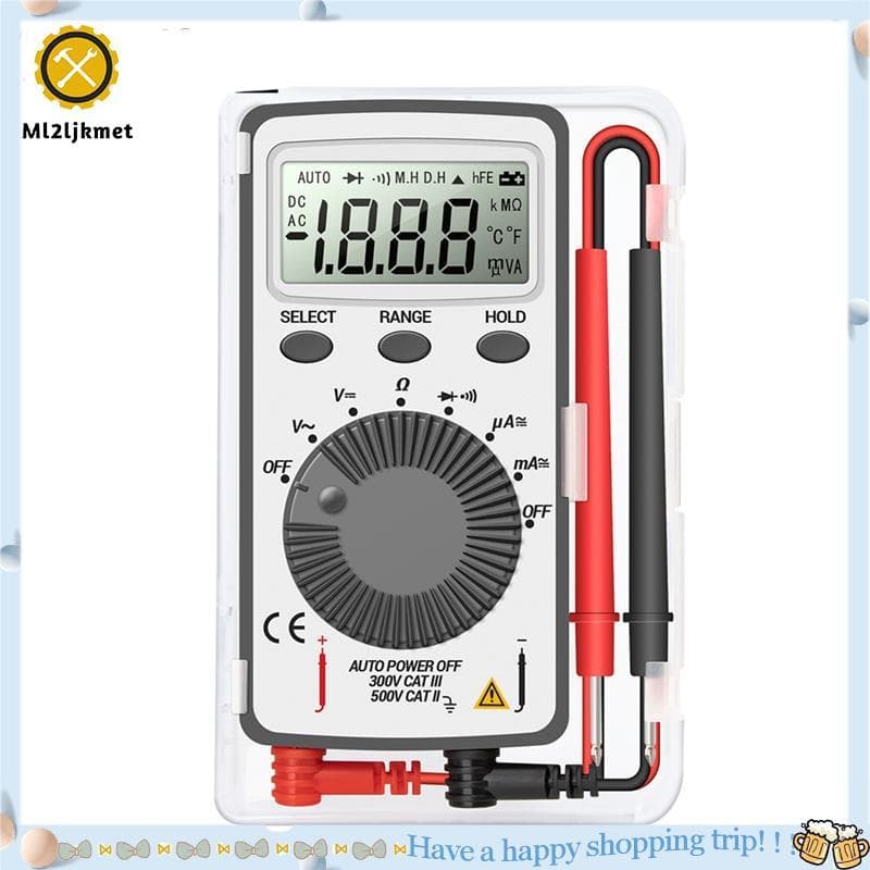 ANENG Ml2ljkmetaneng AN101 Mini Multímetro Digital Multimetro Tester DC/AC Tensão Medidor De Corrente Bolso Testadores P