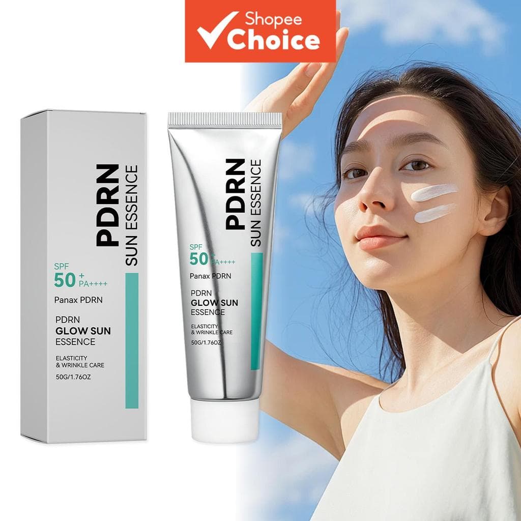 Protetor Solar Essência Glow FPS 50 PA++++ 50g Creme Hidratante UV Refrescante Proteção Corporal e Facial para Uso