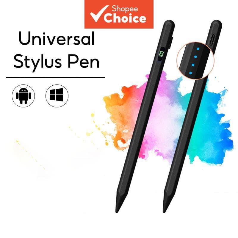 Nova Caneta Universal Stylus para Tablets, compatível com iPad, Apple Pencil, smartphones e Xiaomi Redmi