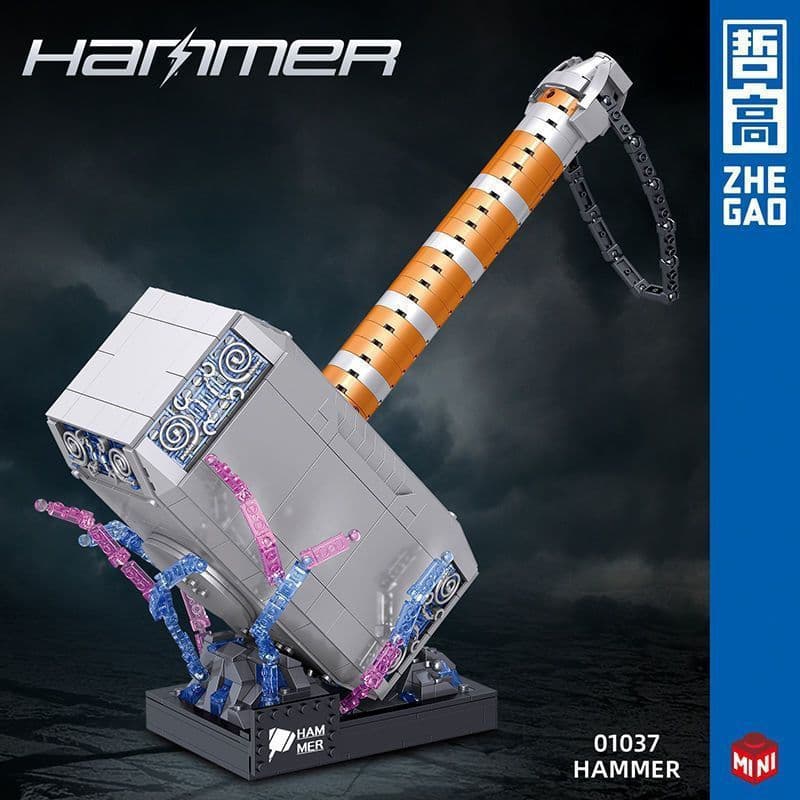 LHQP 1.000 Peças Blocos de Montar Lego Martelo de Thor Brinquedo Educativo para Crianças Ornamentos JCBQ