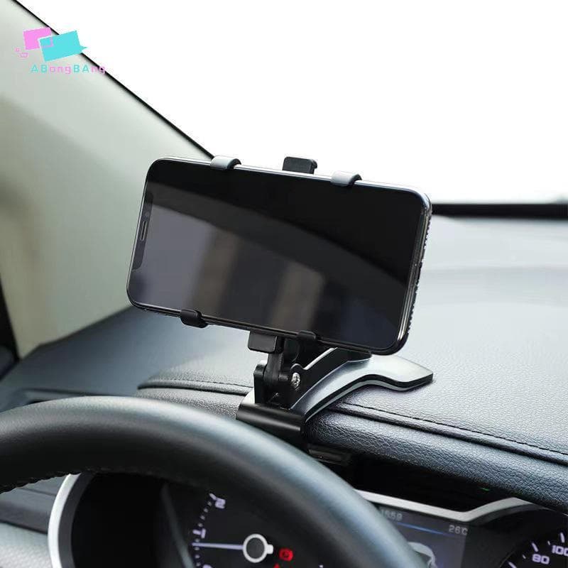 Abongbanghn Suporte Do Telefone Painel Carro Móvel Rotativo Clipes Smartphone Braet Viseira De Sol Espelho Montagem Agra