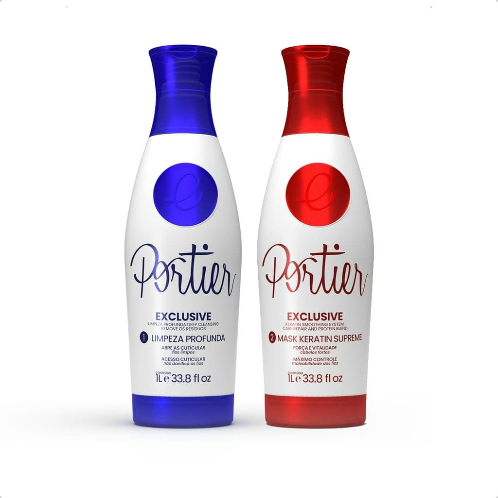 Kit Shampoo e Máscara Hidratante Exclusive Portier 1L