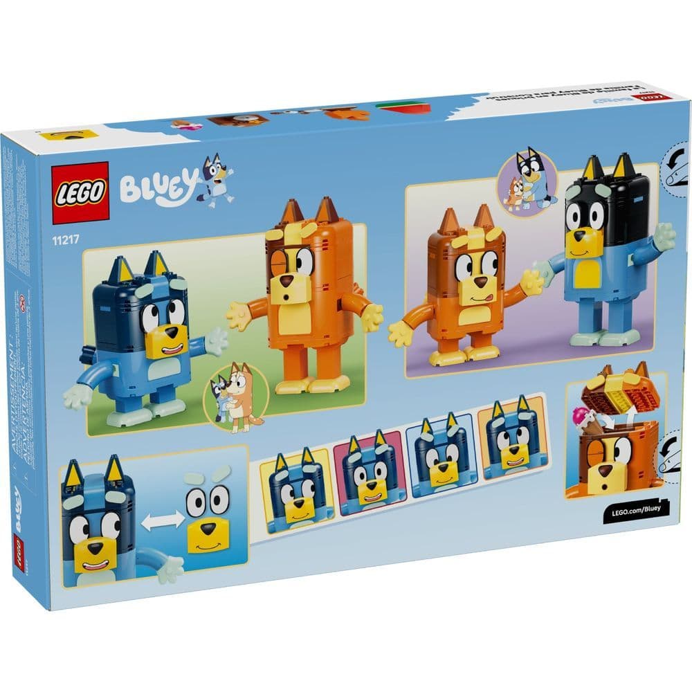 Blocos de Montar - Familia da Bluey Construida em Tijolos LEGO DO BRASIL