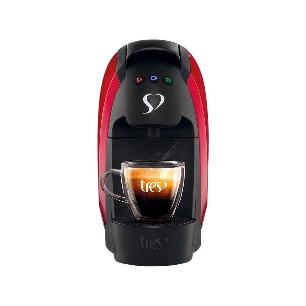 Cafeteira Expresso TRES Luna Vermelha