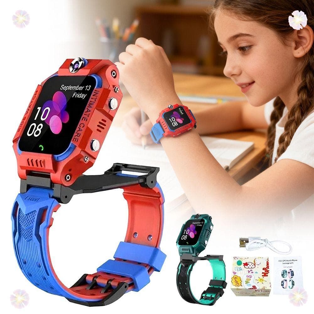 Smartwatch Relógio Inteligente Infantil , Relógios Infantis À Prova D'água IP67 Com Câmera Dupla , Cartão SIM 360 ° Tele