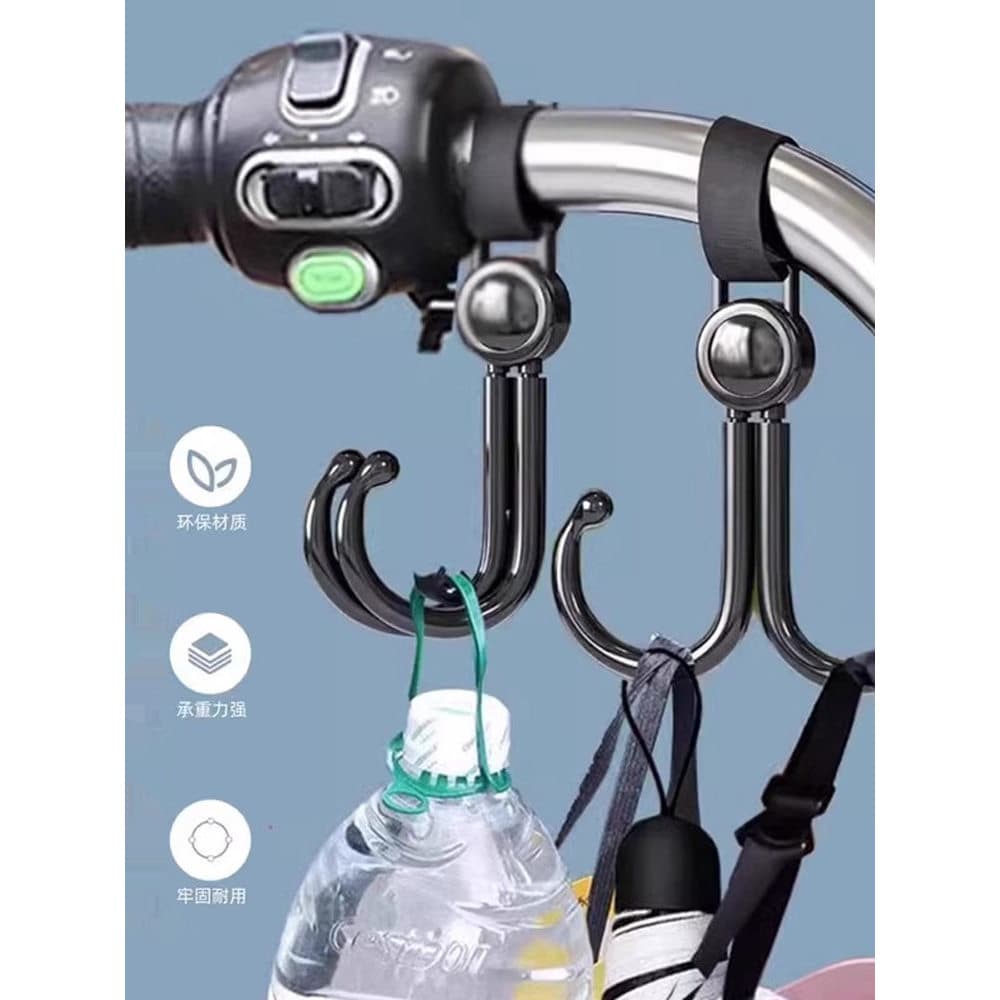 Gancho para carrinho elétrico, bolsa para carrinho de bebê, gancho para caminhada, ferramenta útil para carrinho de bebê
