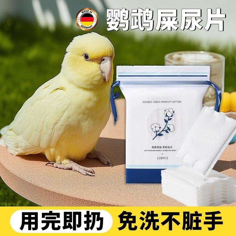 Almofada de fralda descartável para papagaio, papel descartável, almofada de fralda para animais de estimação, ferrament