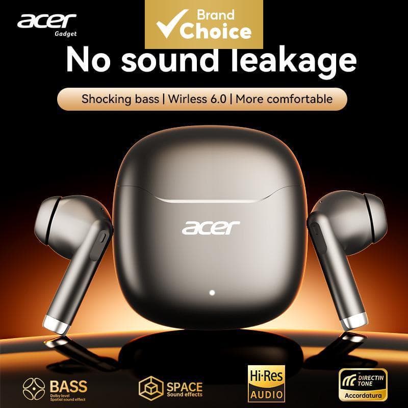 Fones de ouvido sem fio OHR617 da Acer, fones de ouvido Bluetooth tipo C com microfone, fone de ouvido, chip AB5756T
