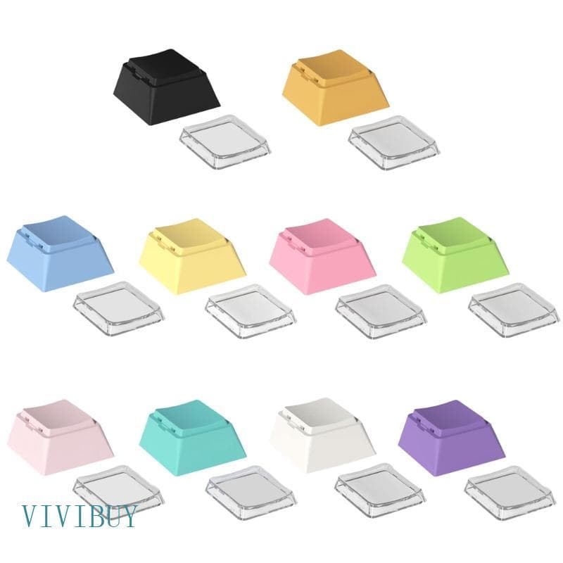 VIVI Cheey Profile PBT + PC 1U Keycaps Para Teclados Mecânicos Teclado Jogos