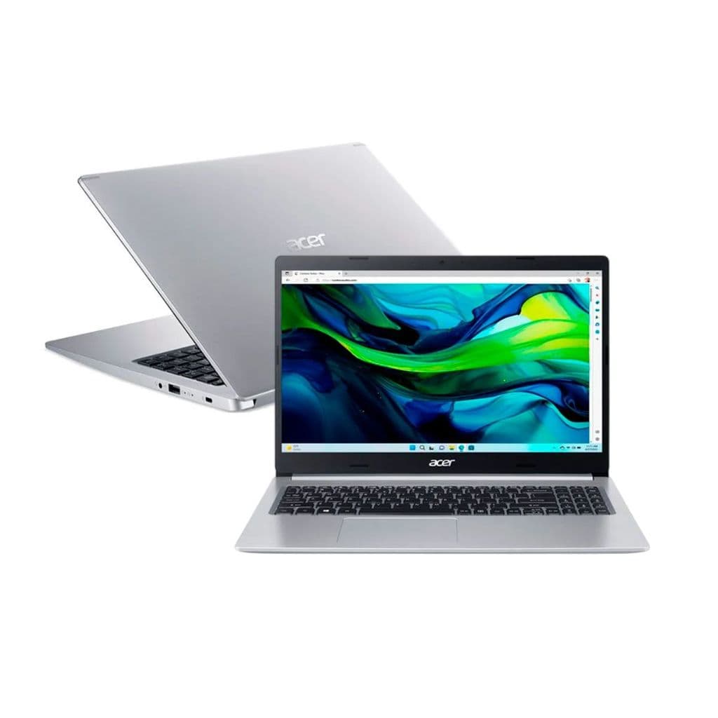 Notebook Acer Aspire 5 A515-45-R1AC Ryzen 5 SSD 256GB NVMe 16GB DDR4 Teclado Numérico Tela 15,6" Full HD - Prata