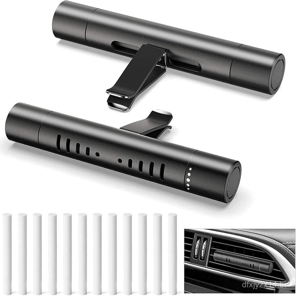 2 Peças de Difusores de Ar para Carro com Clipes de Ventilação, Kit de Óleos Essenciais para Carro com 5 Óleos Essenciai